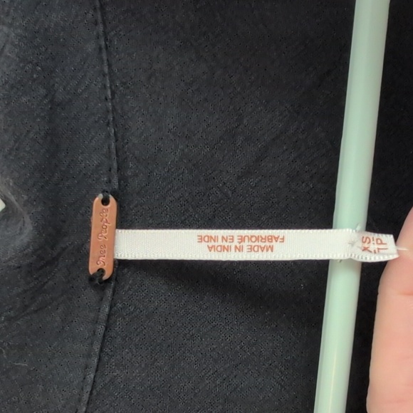 Free People Black Button-Up Belted Shirtdress NWT - Picture 6 of 10